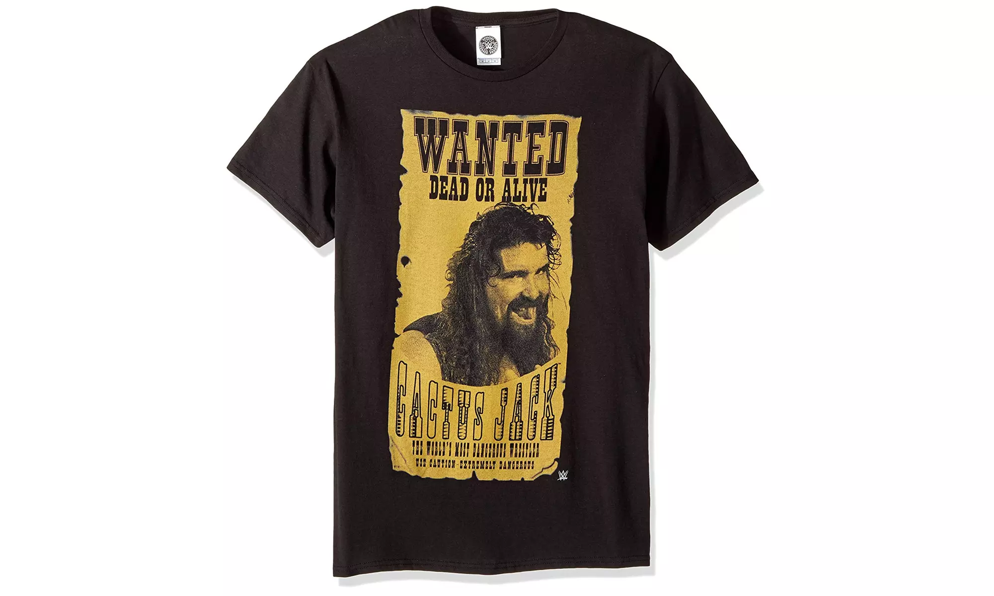 WWE Men's Cactus Jack Wanted Dead Alive T-Shirt - Primary Image