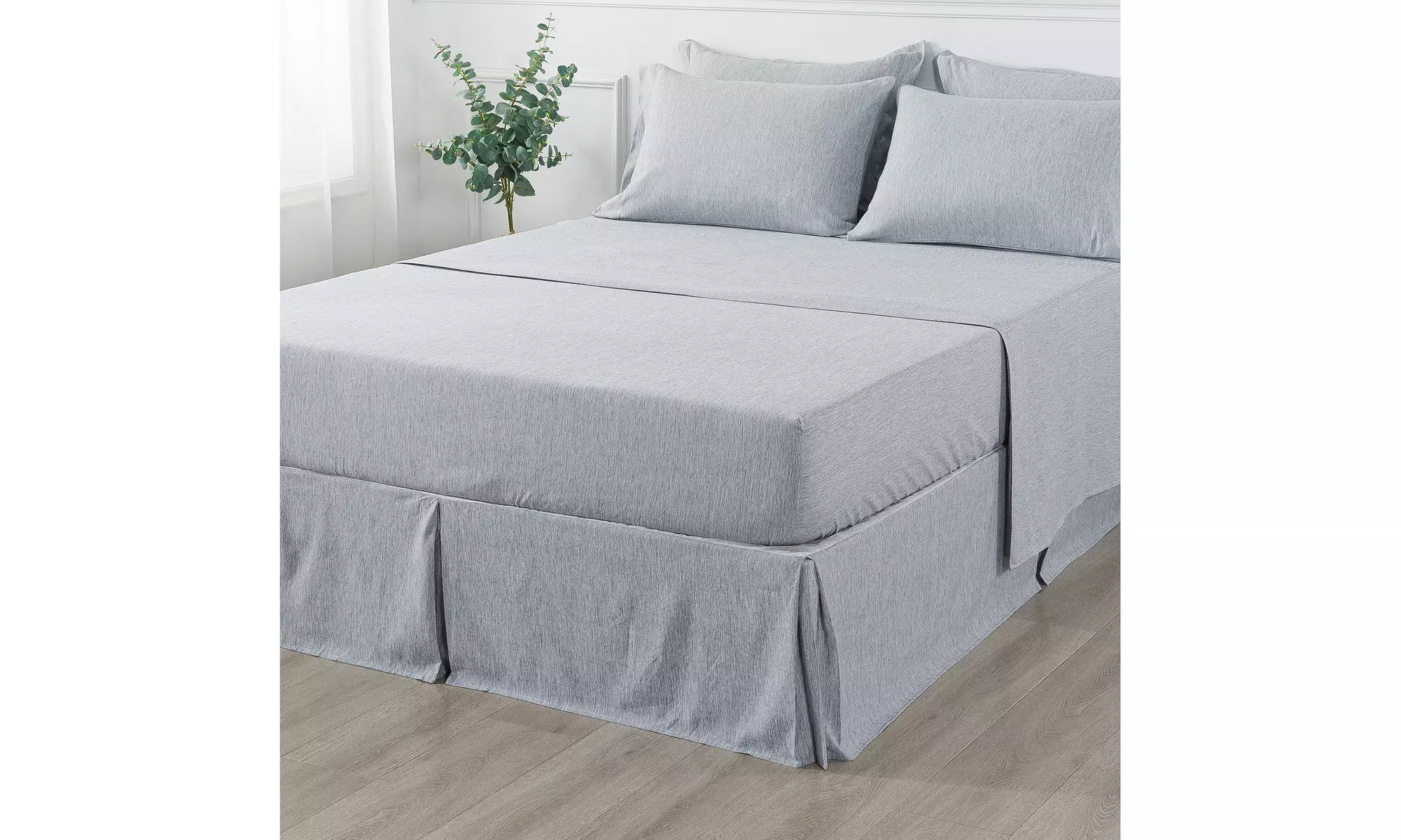 JML 6-8 Piece Comforter Set,Ultra Soft Cationic Dyeing Microfiber Bed In A Bag