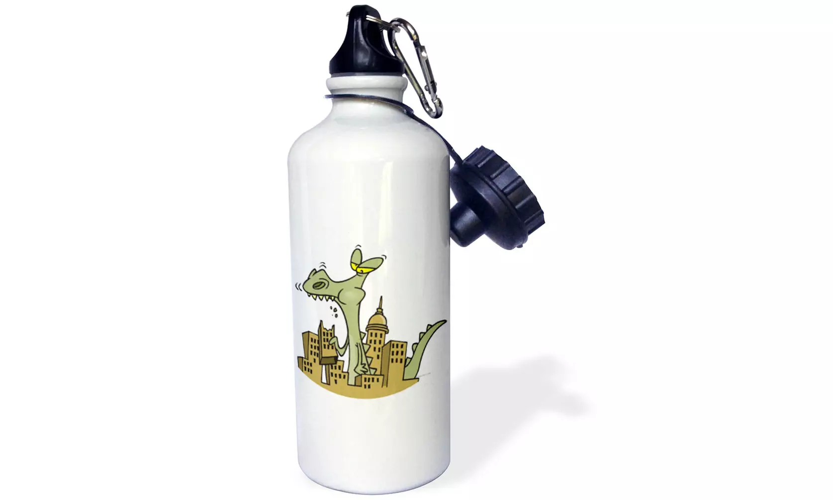  Water Bottle Hungry Zilla Lizard Monster Cartoon  - Second Medium