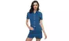 Denim short sleeve romper