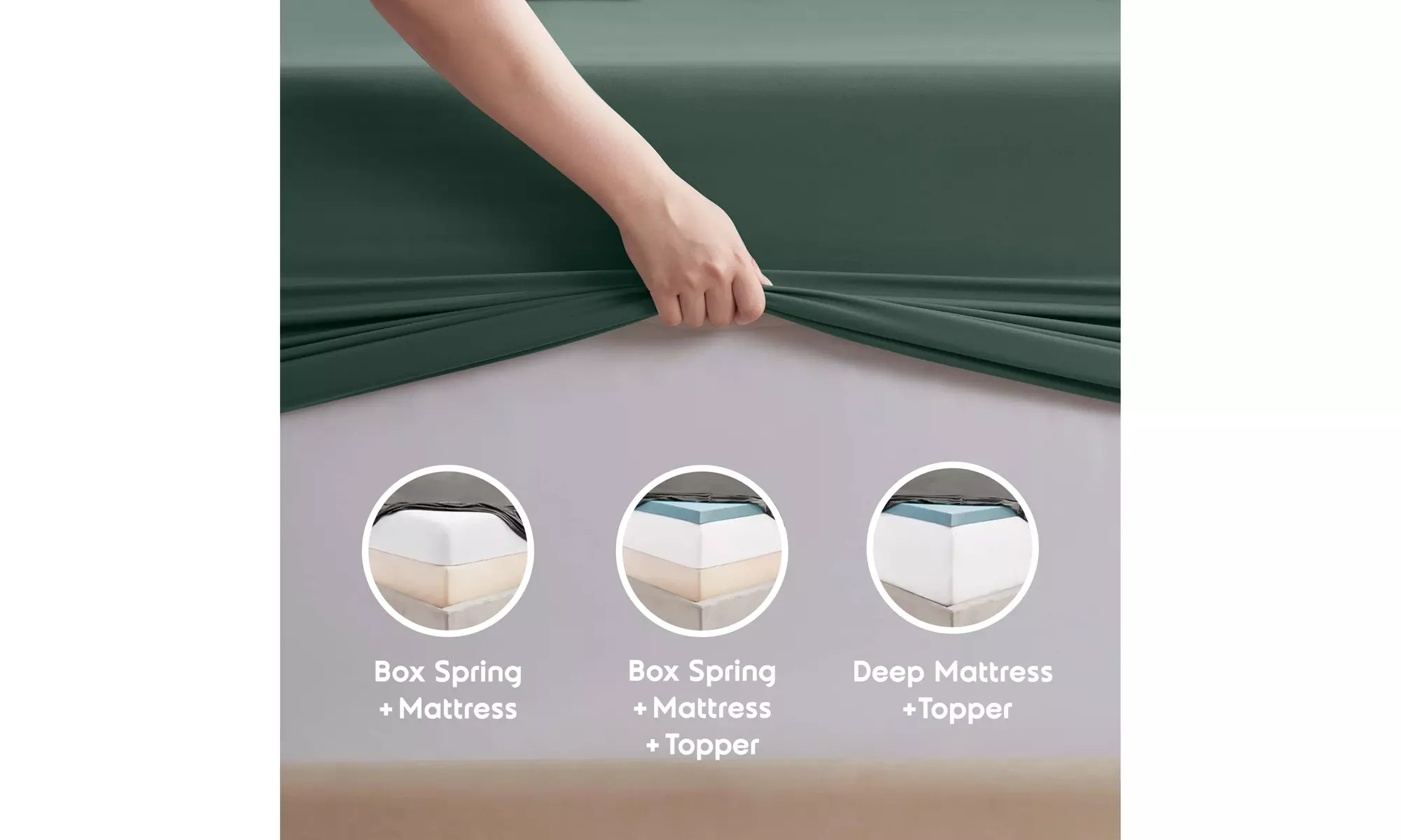 Nestl Split King Extra Soft Microfiber Deep Pocket Bed Sheet Set - 5 Piece