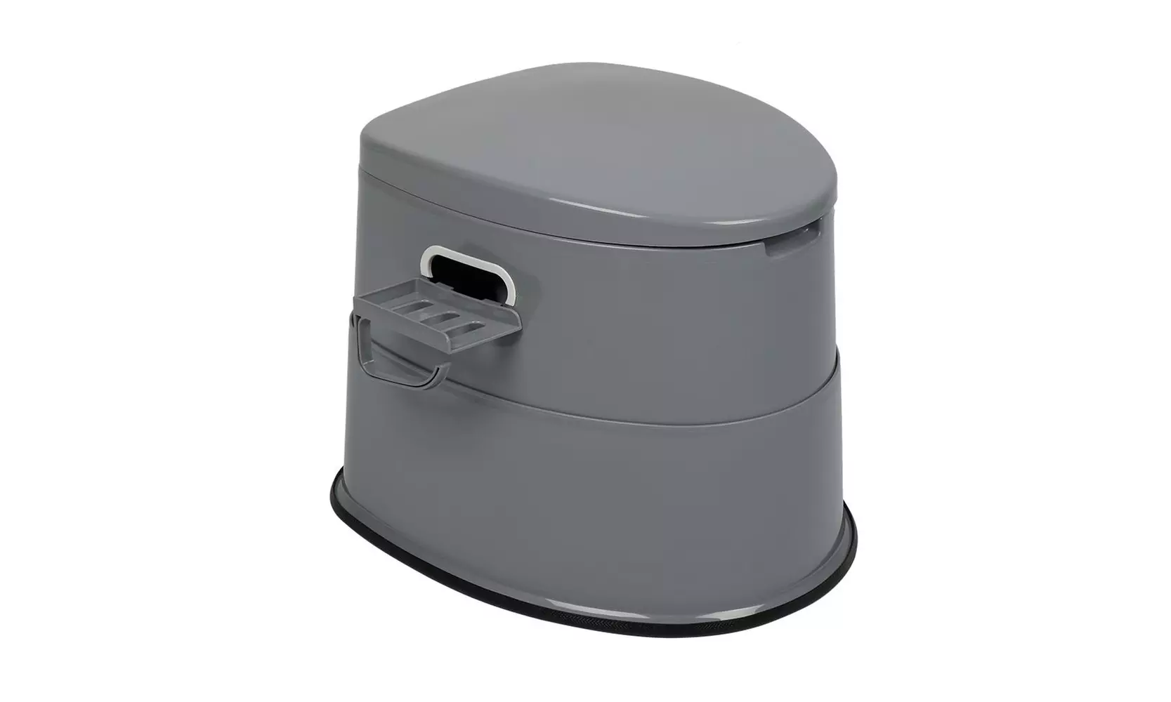 Folding Portable Travel Toilet Lightweight Commode for Indoor and Outdoor White - Primary Image