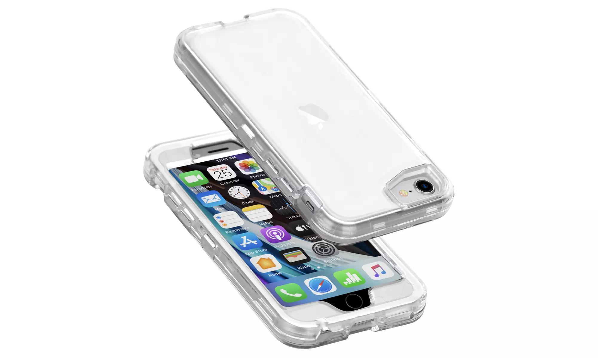 Clear Shockproof Case Anti-fall Full Body Cover for iPhone SE 2020/6/6s/7/8 