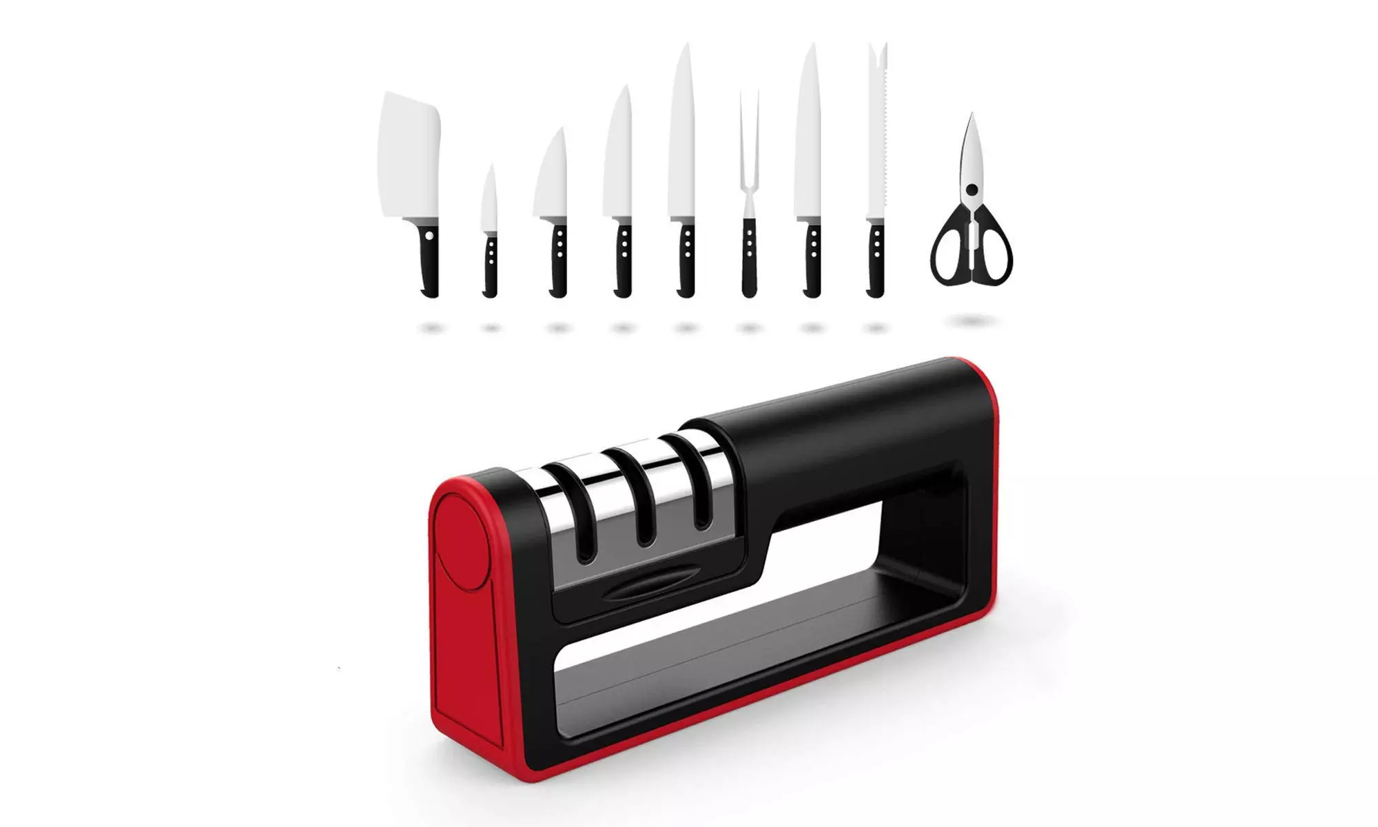 Knife Sharpener Professional Ceramic Tungsten Kitchen Sharpening System Tool