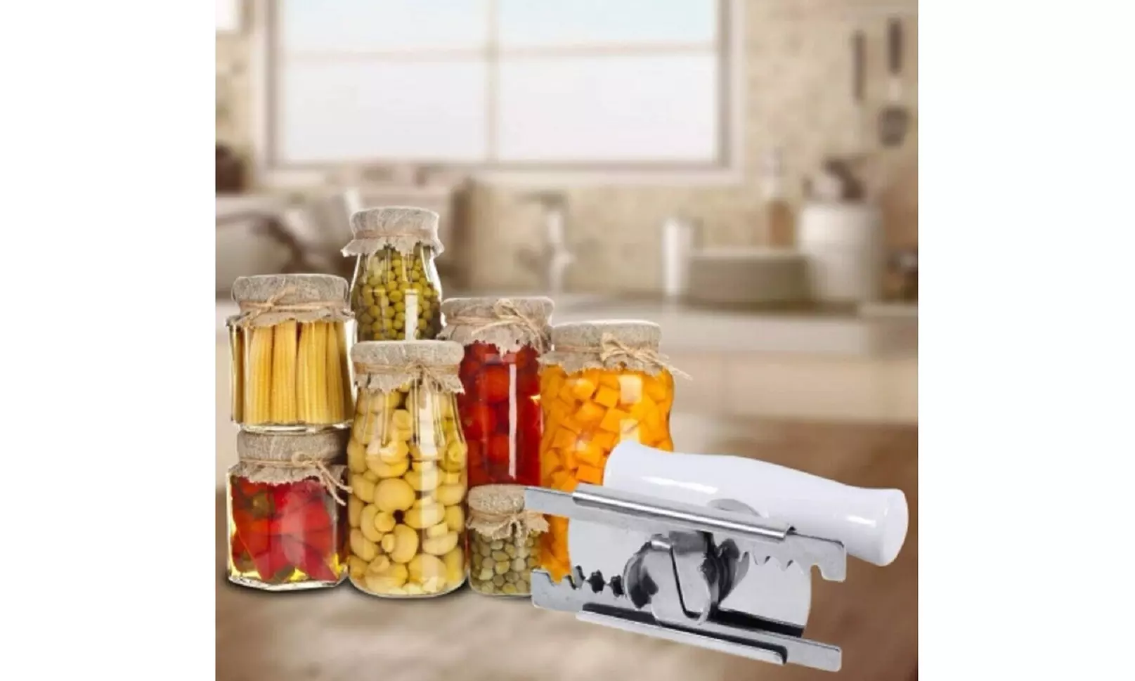 Easy-Grip Jar Opener Tool- Lid Opening for Weak Hand- Multipurpose Jar Wrench