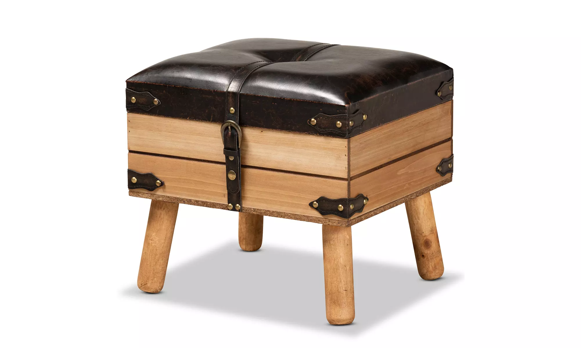 Amena Rustic Ottomans-Small - Primary Image