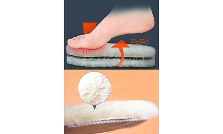 US 1-2 Pairs Thick Sheepskin Fleece Cozy Insoles Insert Slipper Boot Reline Pads 1 Pair US WOMEN 10