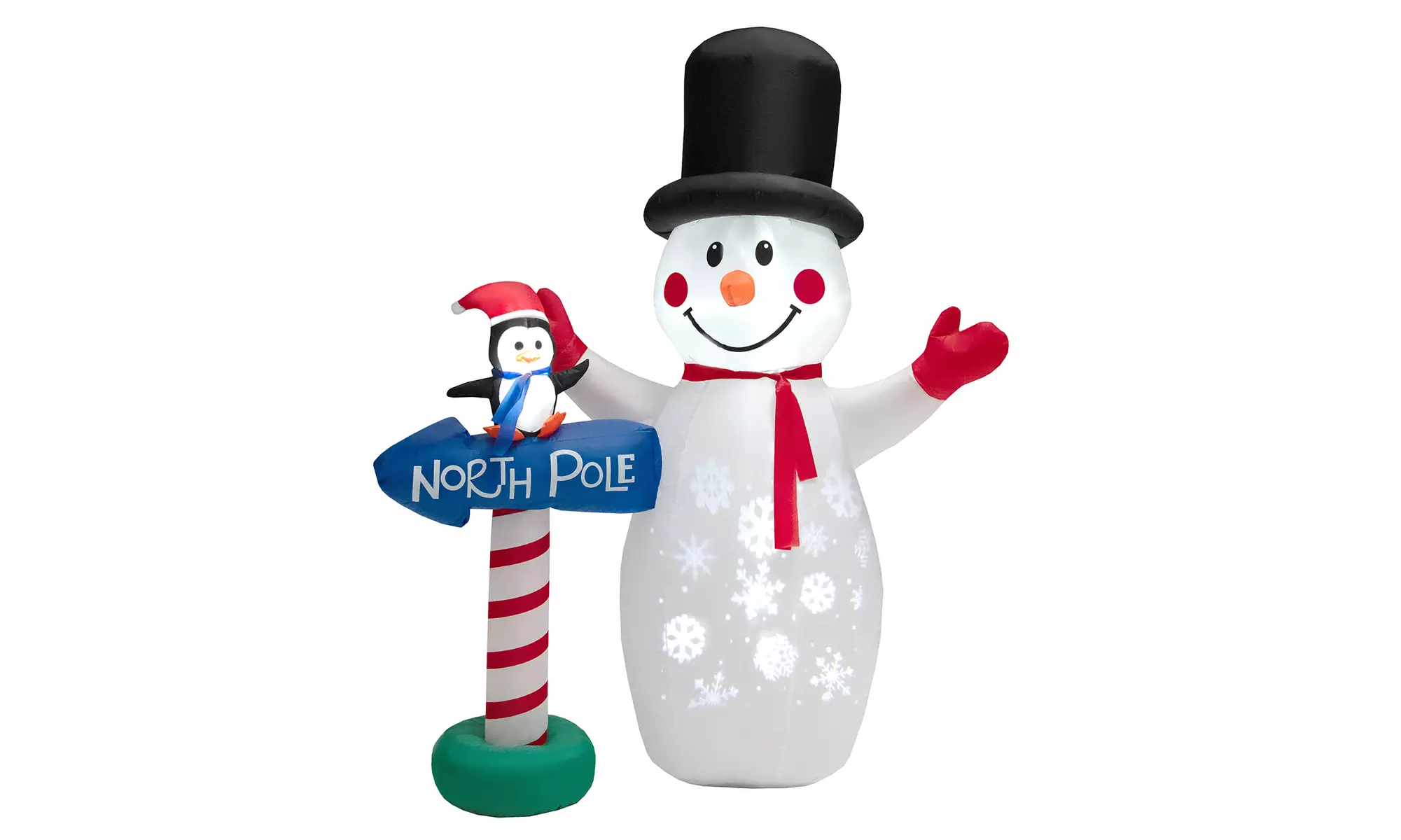Costway Christmas Inflatable Snowman Penguin or Archway w/ Santa Claus & Snowman