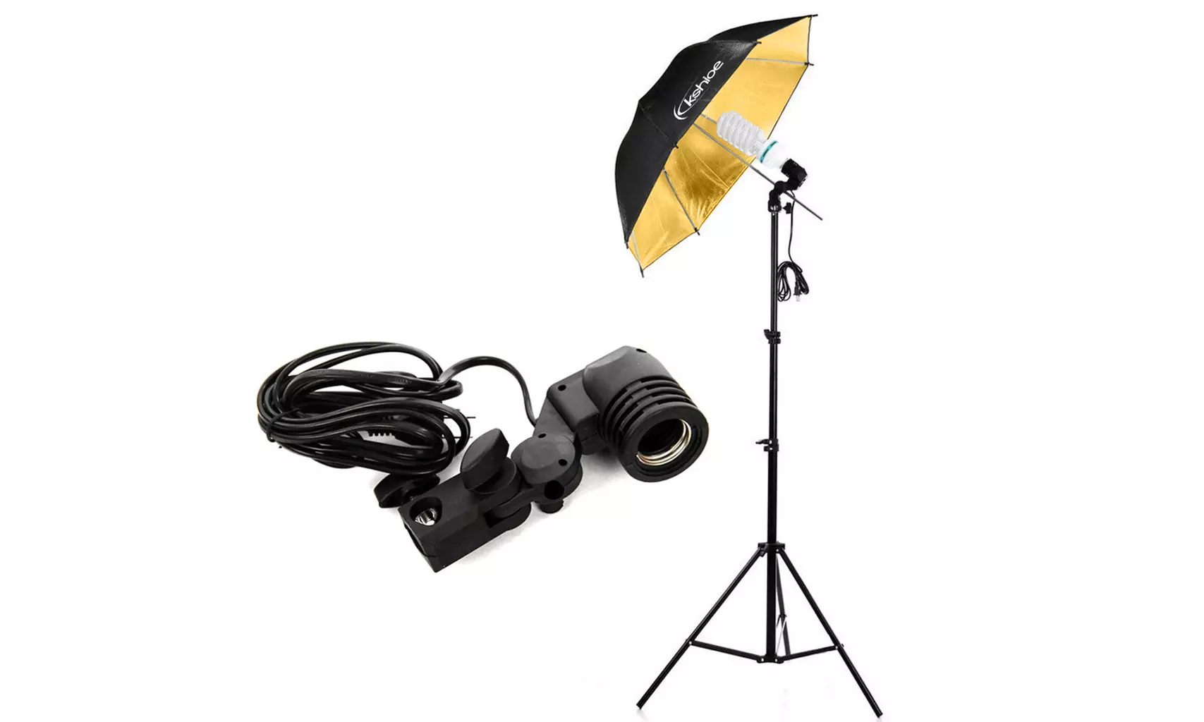 10ft Photography Background Softbox Umbrella Lighting Kit w/Five Reflector Set