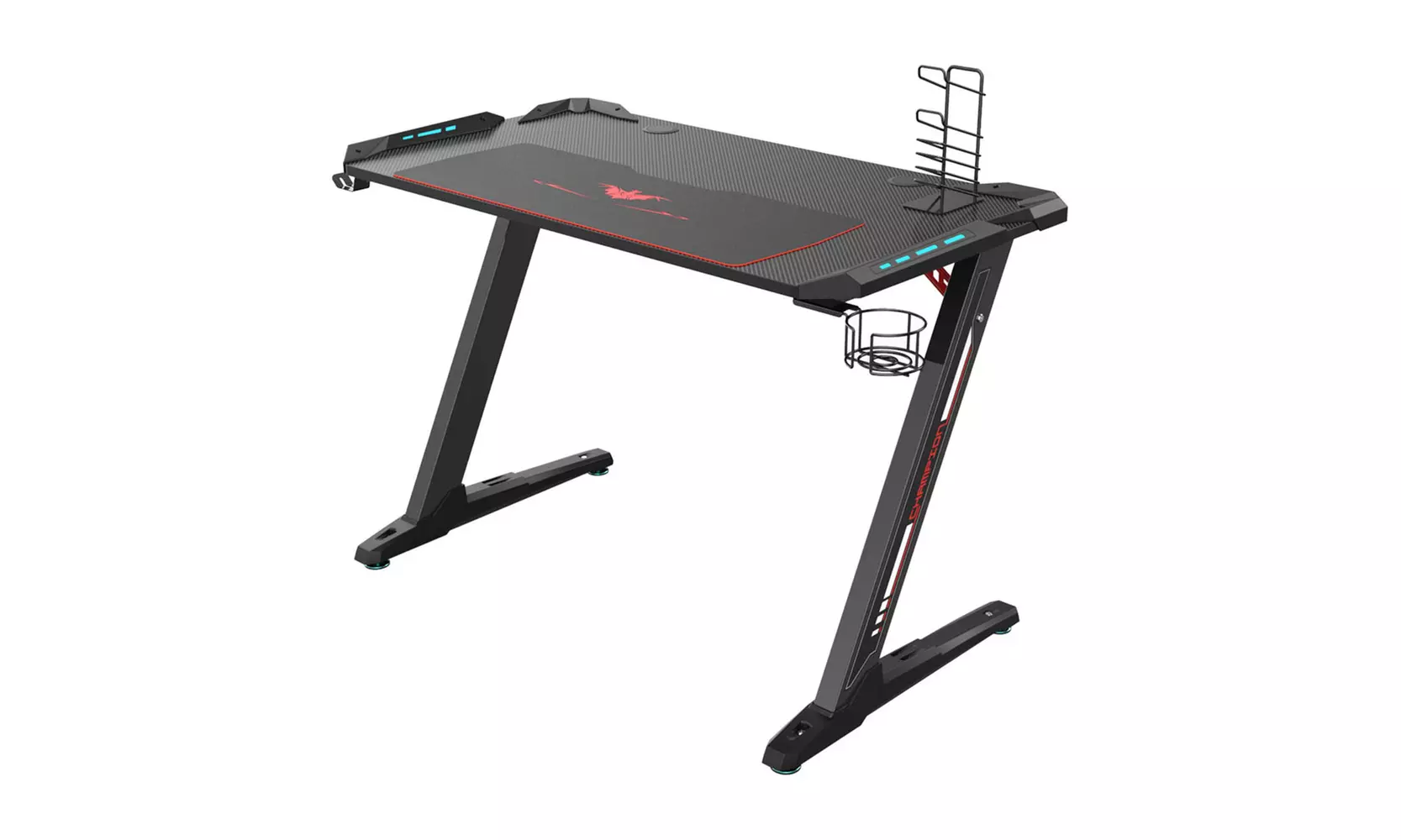 Eureka Ergonomic Z1-S Computer Gaming Desk - Black - Primary Image