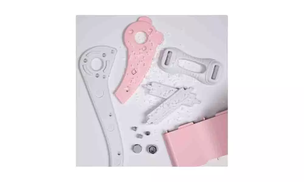 Kid Slide for Toddler Bear pink Plastic Slide Outdoor Playground Climber Slide