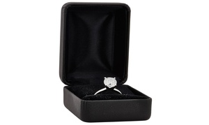 0.50 - 2.00 Cttw Lab Grown Round Diamond Solitaire Engagement Ring In 10K Gold