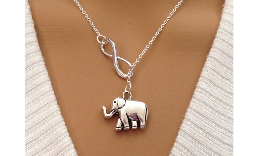 elephant infinity necklace