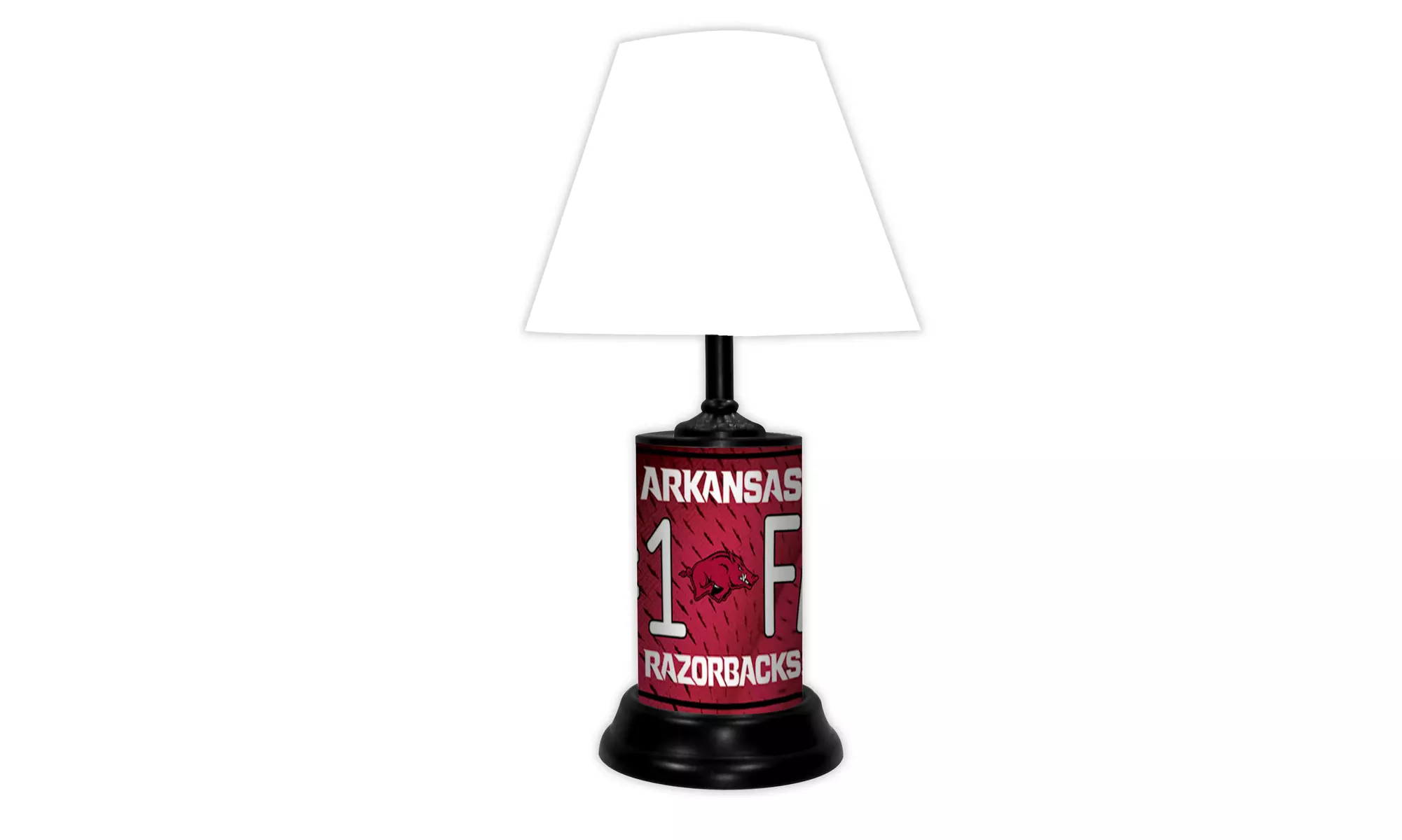 NCAA 18-inch Desk/Table Lamp with Shade, #1 Fan with Team Logo