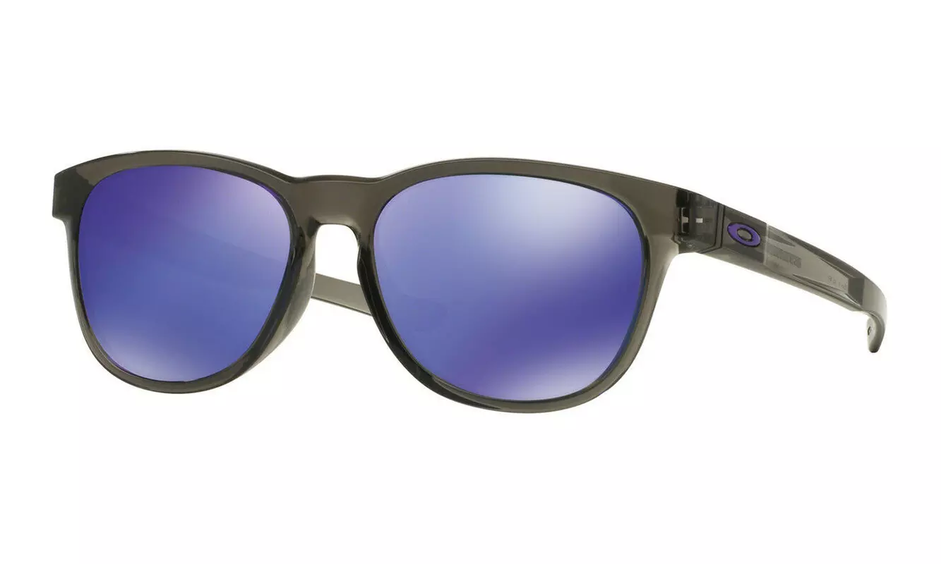 Oakley Stringer Men Sunglasses Round OO9315-05 Grey Smoke / Violet Iridium - Primary Image
