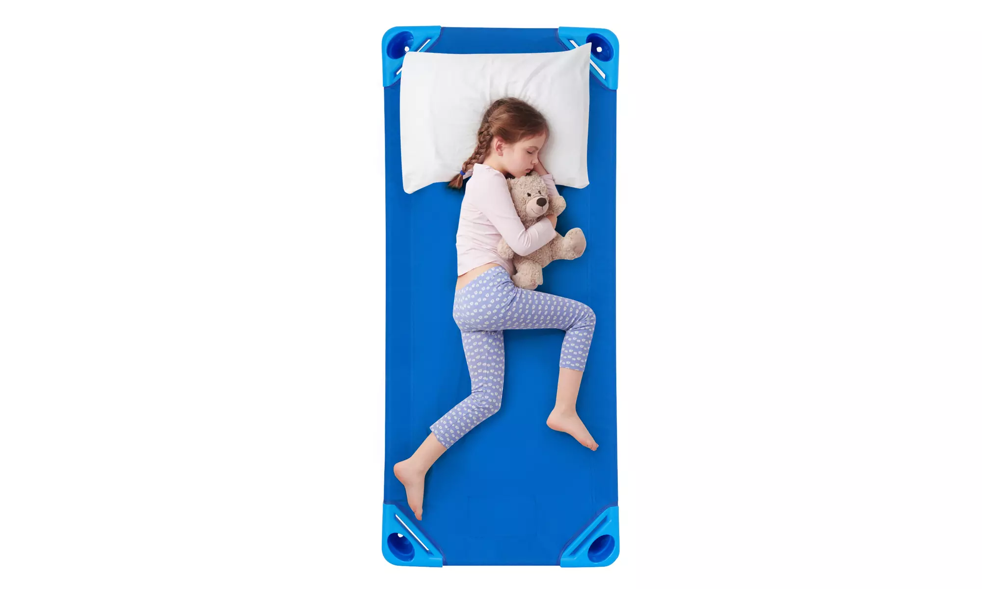 Costway Pack of 6 Kids Stackable Naptime Cot 52'' L x 23'' W Daycare Rest Mat - Primary Image