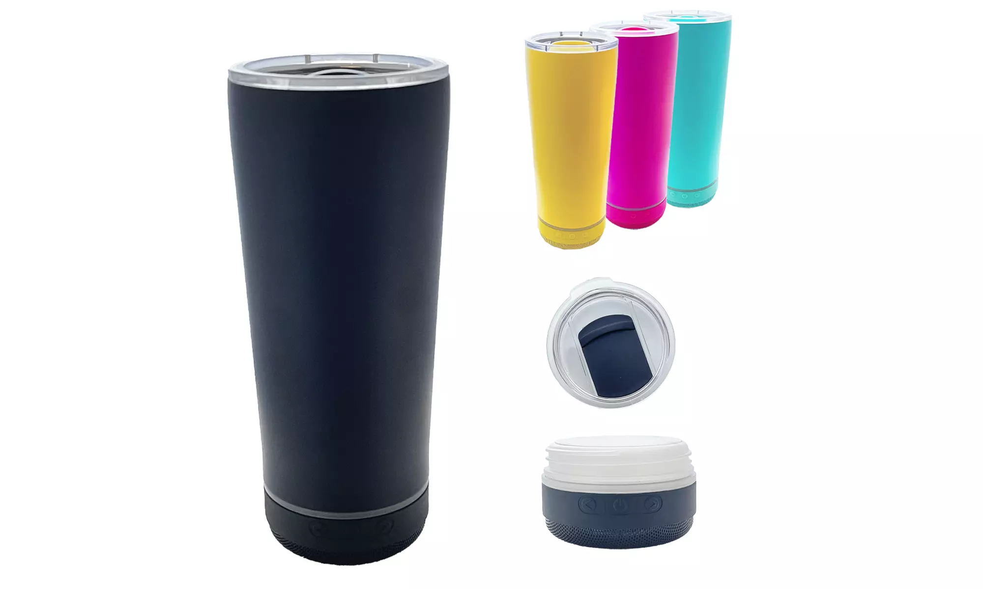 Zummy 18 OZ Stainless Steel Double Wall Insulated Tumbler with Bluetooth Speaker - Primary Image