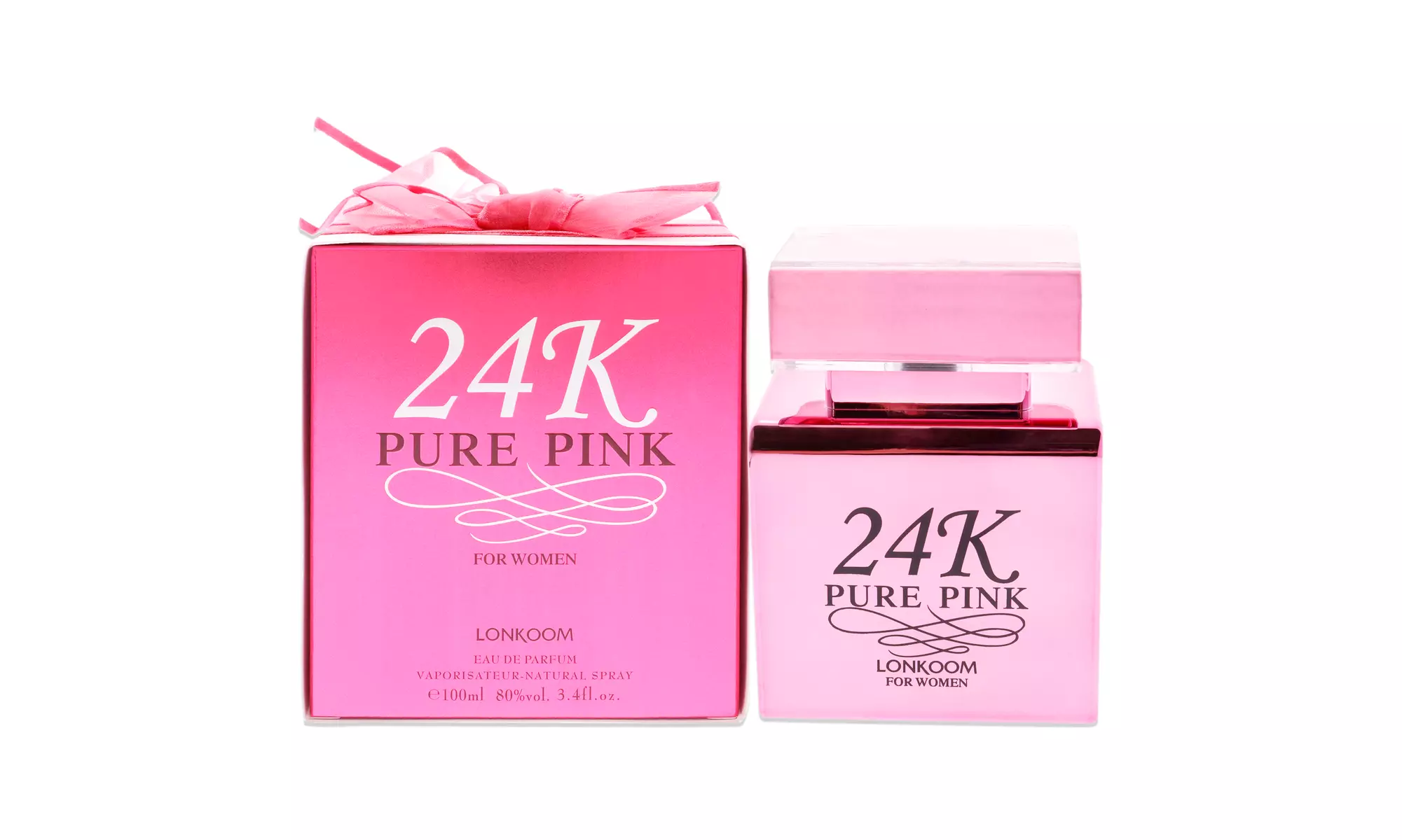 Lonkoom 24K Pure Pink For Women 3.4 oz EDP Spray - Second Medium