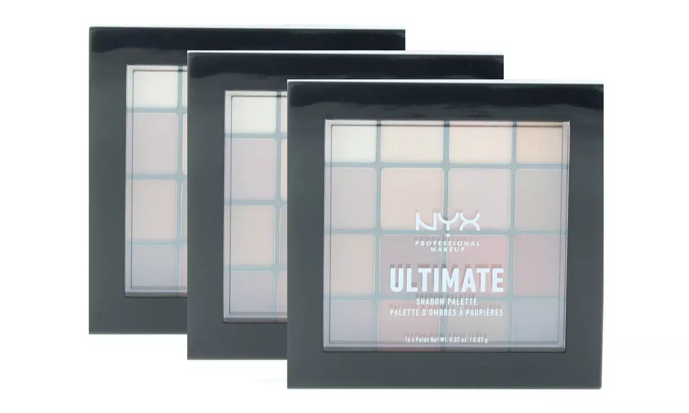 NYX Professional Makeup Shadow Palettes - Choose from 1, 2, 3 or 5 Packs