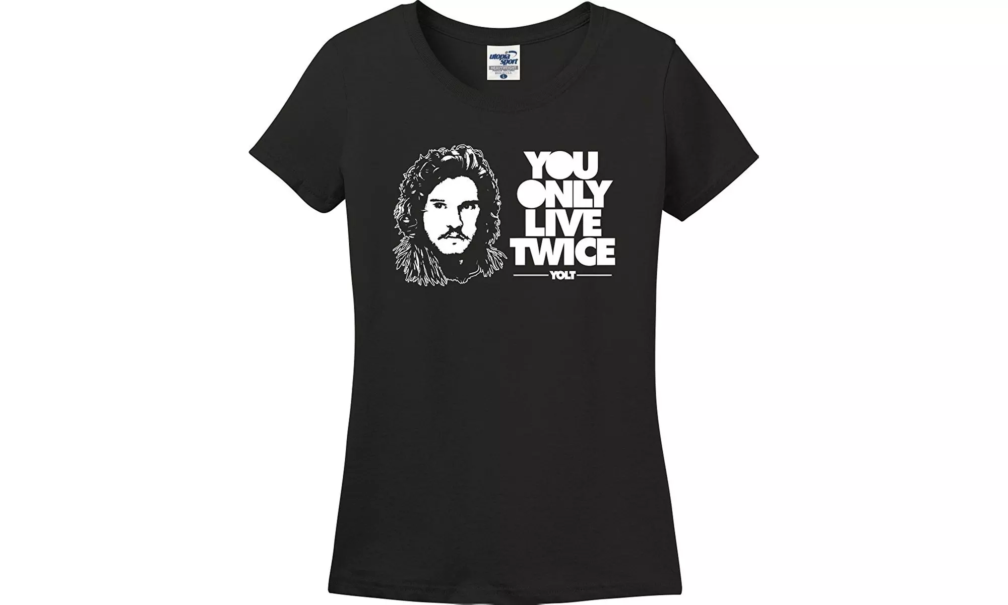 Jon Snow You Only Live Twice Game of Thrones Parody Ladies T-Shirt (S-3X) - Primary Image