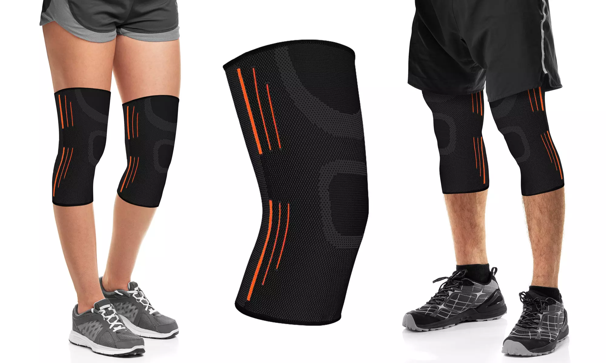 Dynamic Knee-Compression Sleeve Support (1- or 2-Pack) - Second Medium