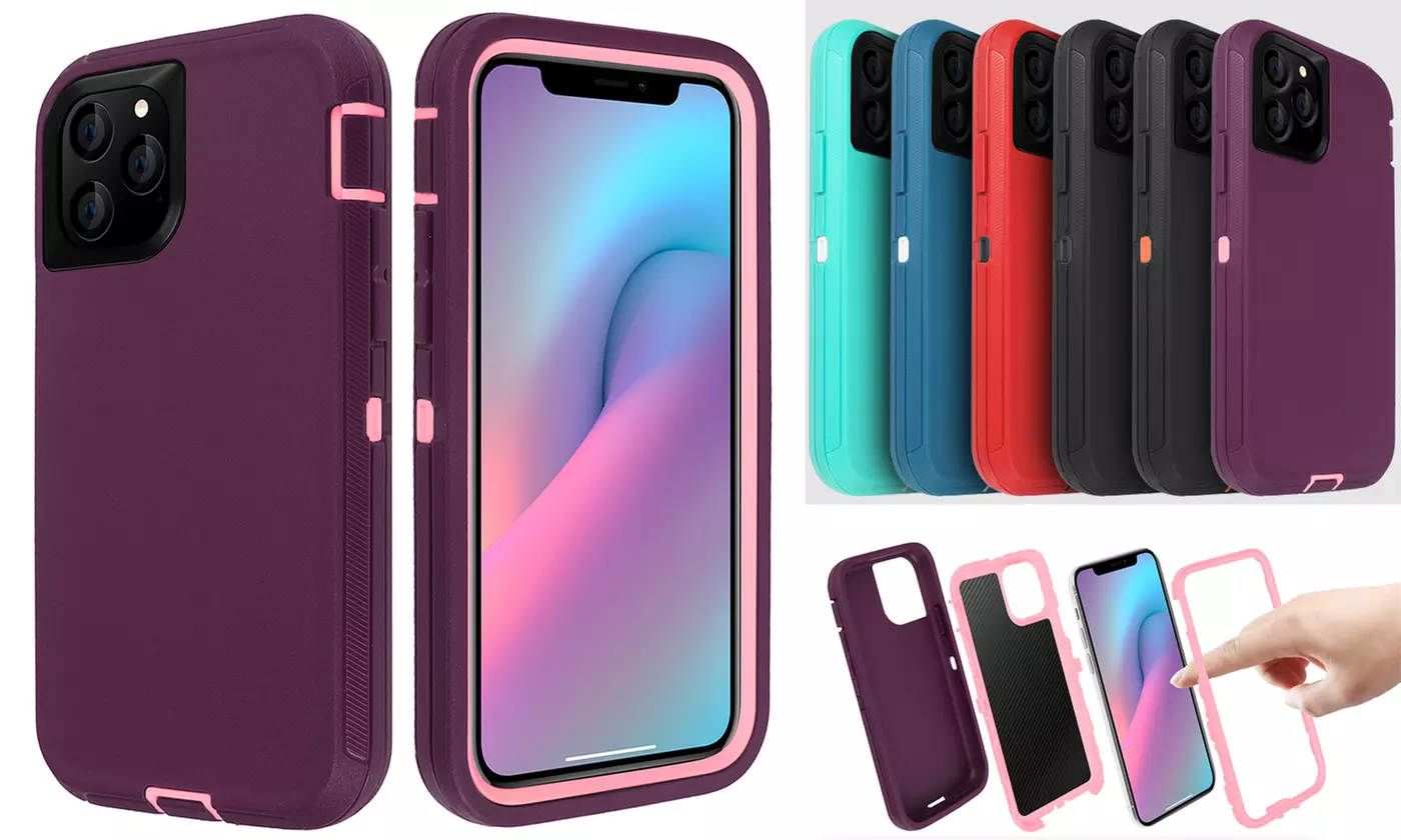 AICase 3-in-1 Slim Hybrid Duty Protection Case For iPhone 11/11 Pro/11 Pro Max - Primary Image