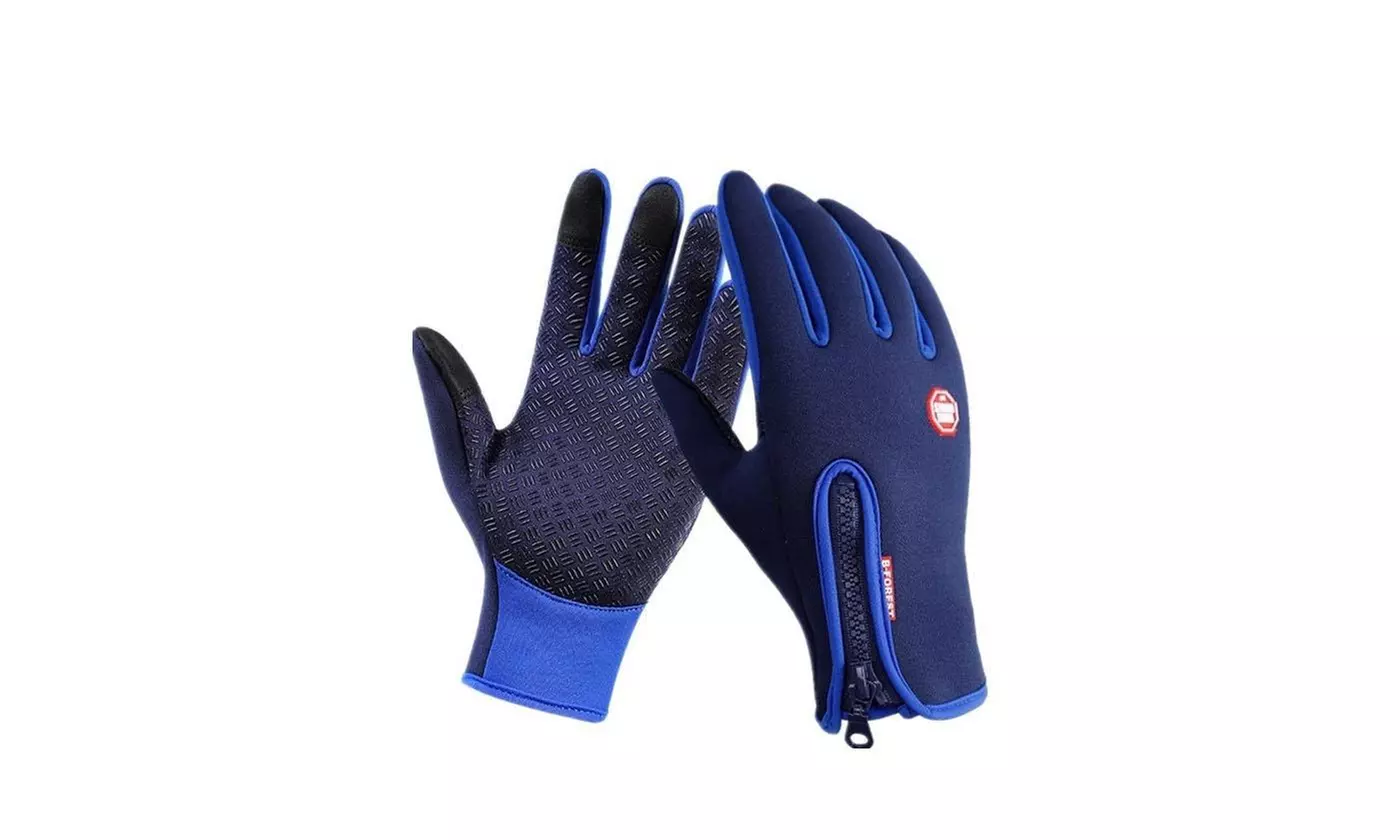 Upgraded Touch Winter Gloves for Men Women Screen Anti Elastic Cuff Water Proof - Second Medium
