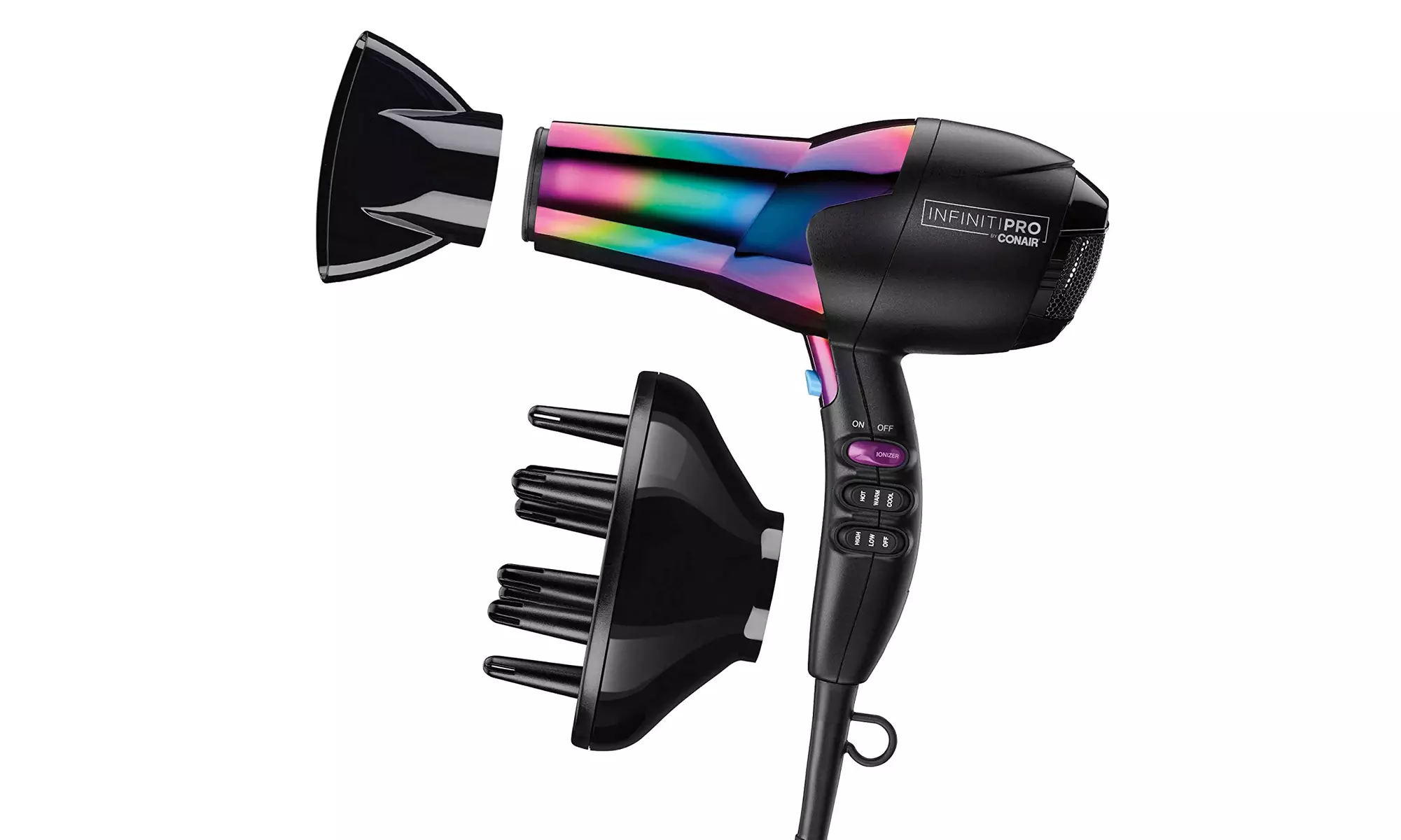 Conair INFINITIPRO 1875 Watt Ion Choice Hair Dryer Rainbow Chrome Finish - Primary Image