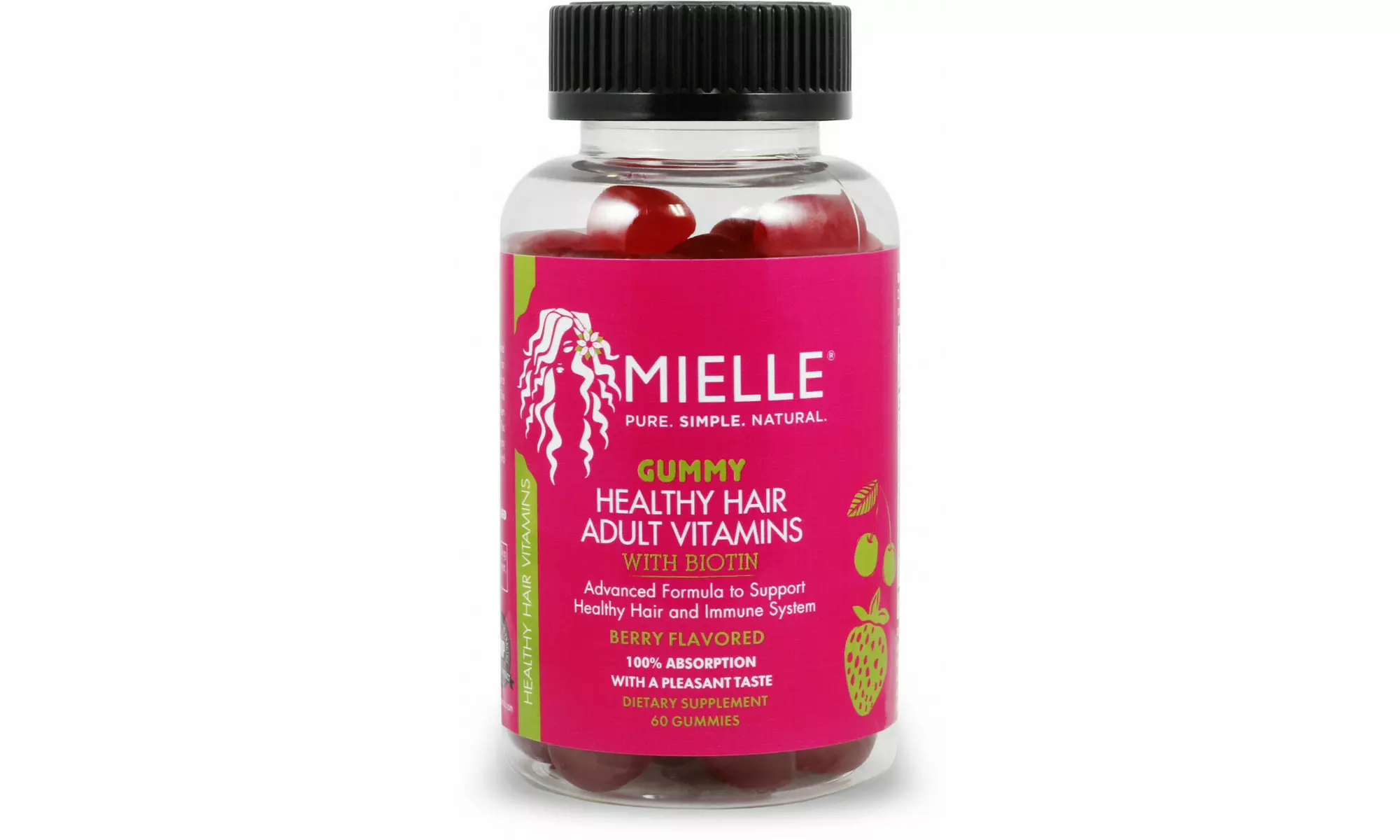 Mielle Organics Healthy Hair Adult Gummy Vitamins 60ct - Primary Image
