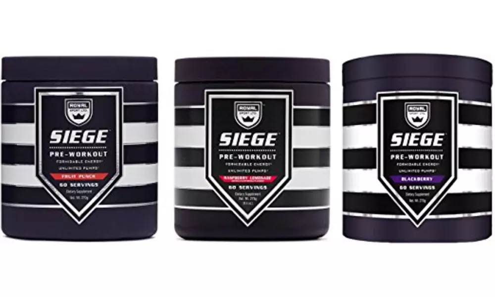 Royal Sport Siege Pre-Workout Supplement Without Beta-Alanine and Creatine (1- or 2-Pack) - Primary Image