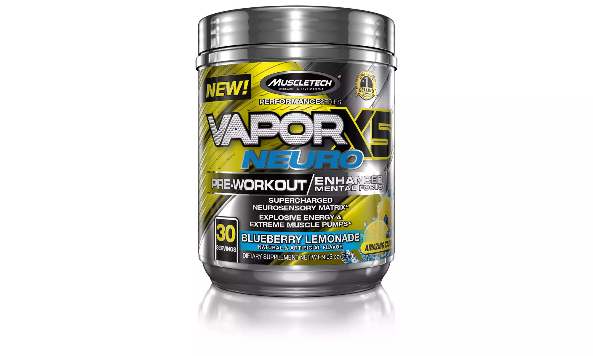 MuscleTech Vapor X5 Neuro Pre-Workout Supplement (2-Pack) and Hydroxycut Super Elite Sample - Primary Image
