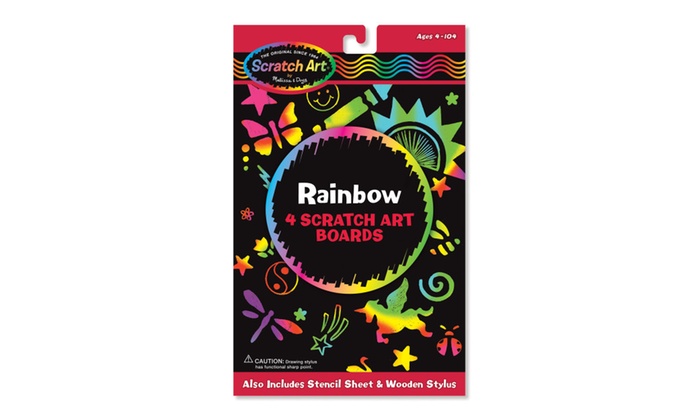 melissa and doug rainbow scratch art