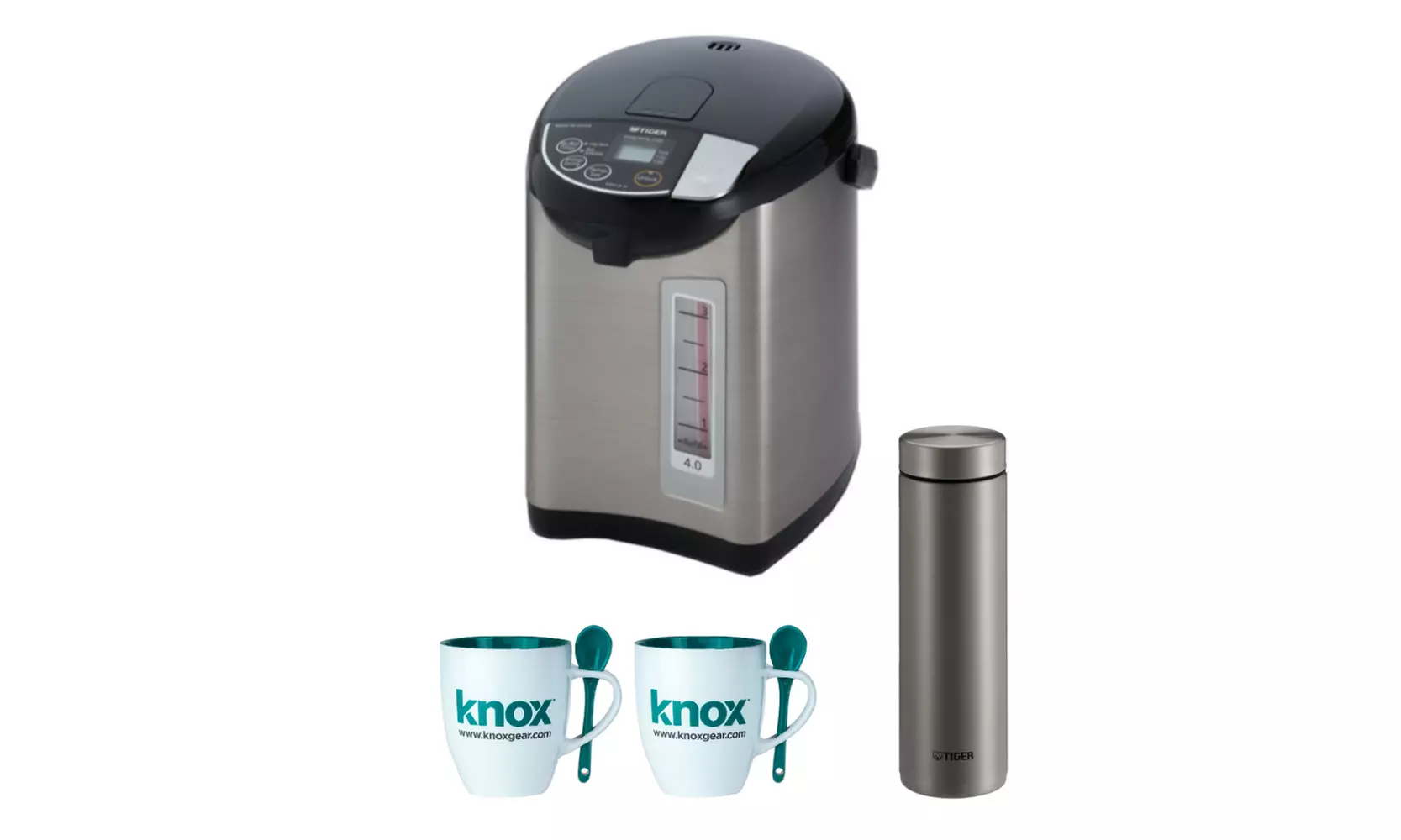 Tiger PDU-A40U Electric Water Boiler and Warmer (4.0L) with Bottle Bundle - Primary Image