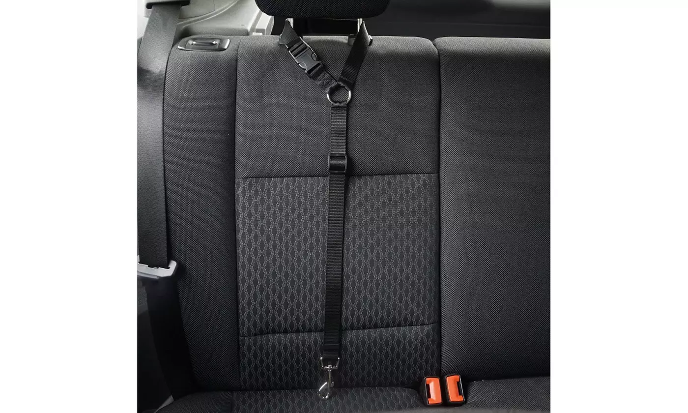 2-Pack Adjustable Pet Dog Cat Safety Leads Car Seat Belt Harness Seatbelt