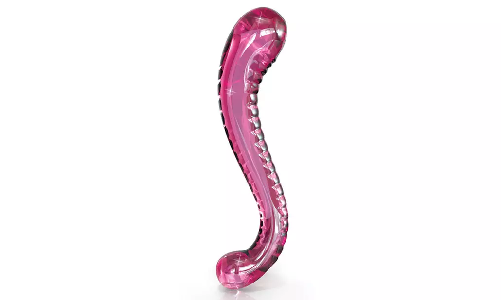 Blown Glass G-Spot Dildo - Pink - Primary Image