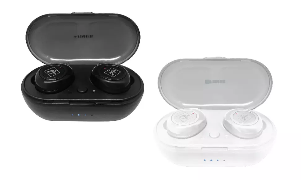 Fisher True Wireless Earbuds with Charging Case, Siri, Google Assistant, FTW210 - Primary Image