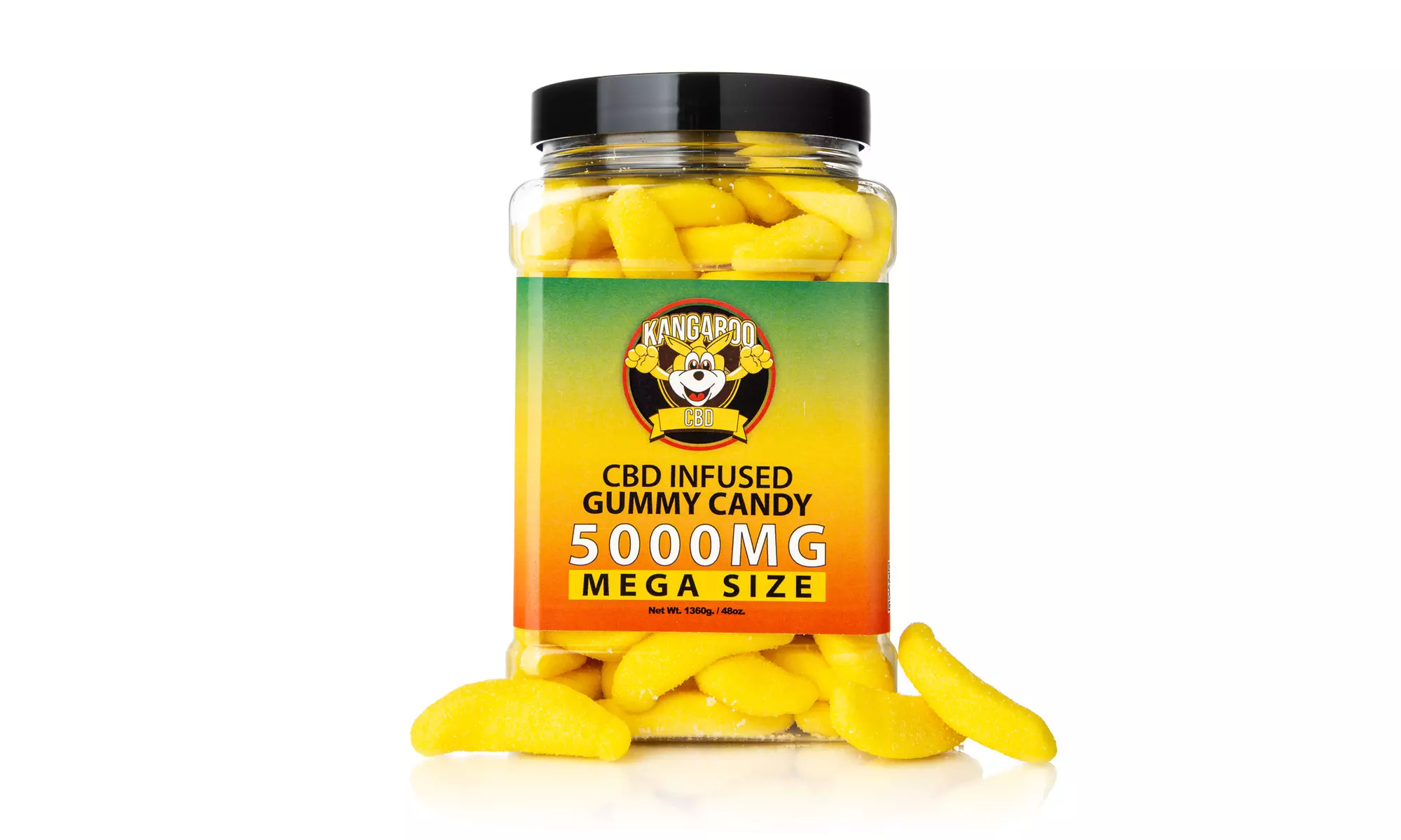 100% Organic CBD-Infused Sweet Banana Gummies from Kangaroo CBD