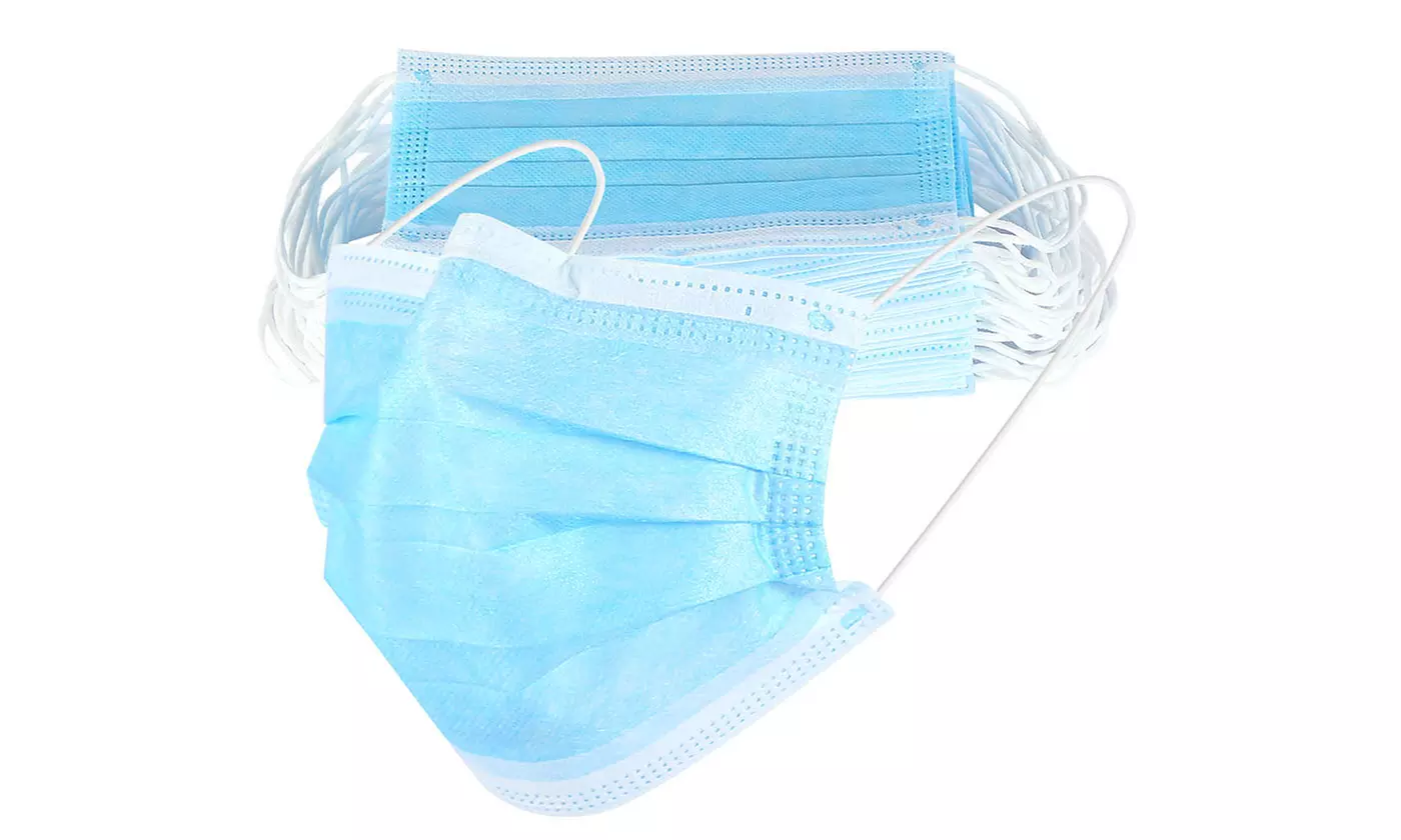 Kids 3-Ply Disposable Protective Face Masks for Boys & Girls (50-Pack)