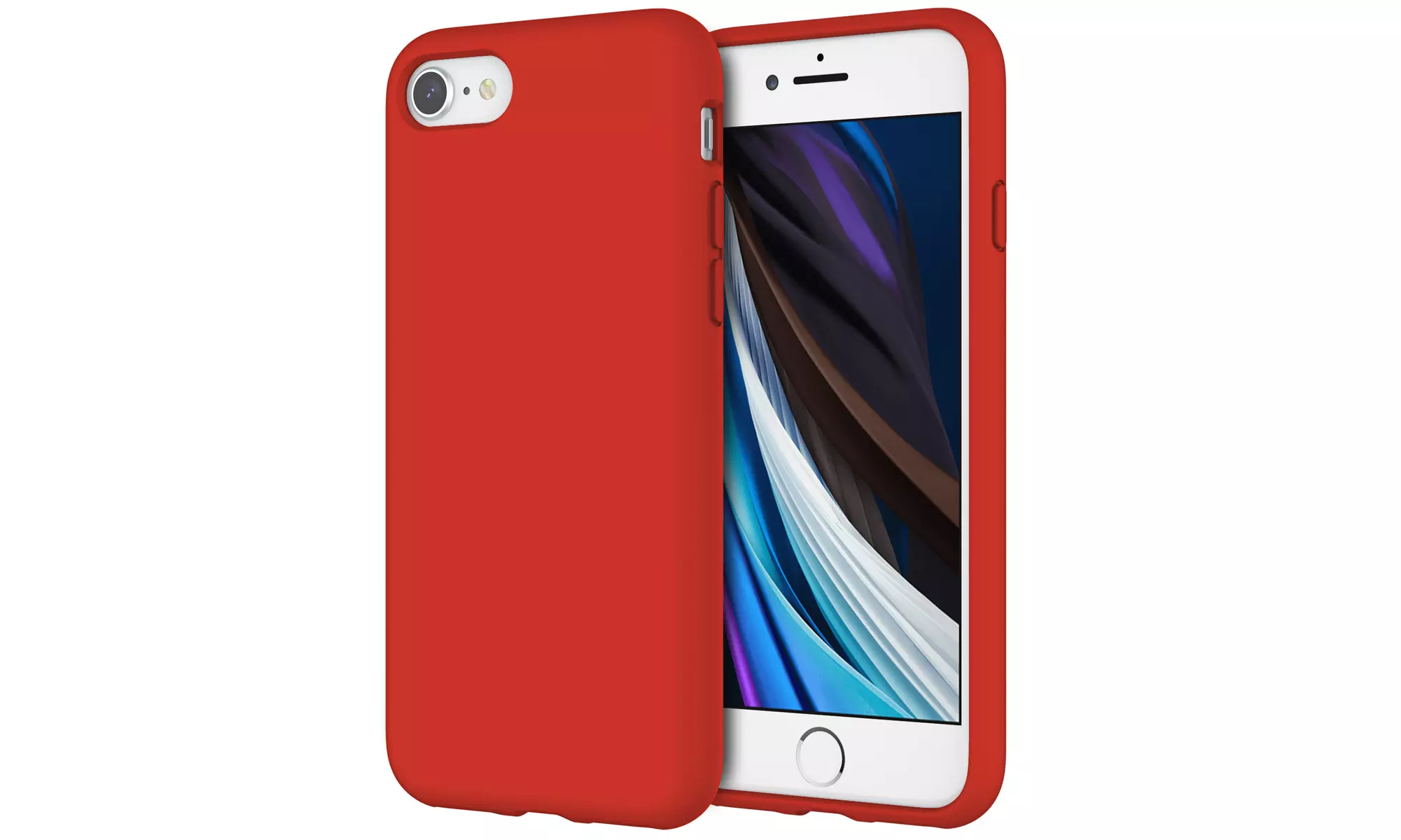 Silicone Case for iPhone 7/8, iPhone SE 3/2, Silky-Soft Touch Shockproof Case