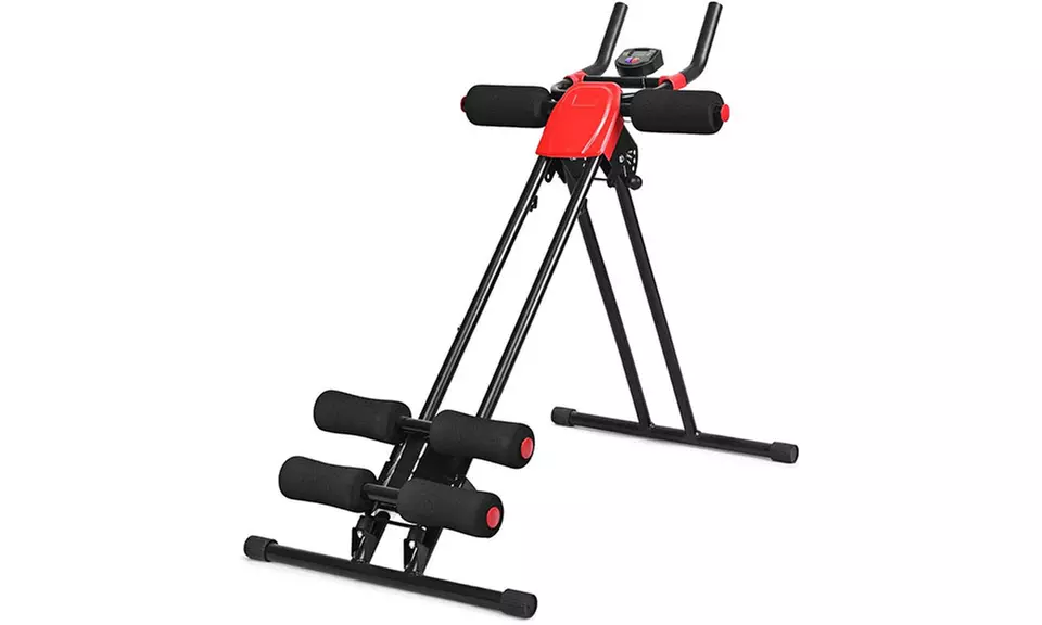 Vertical Foldable Abdominal Ab Trainer Fitness Machine w/ LED Counter - Second Medium