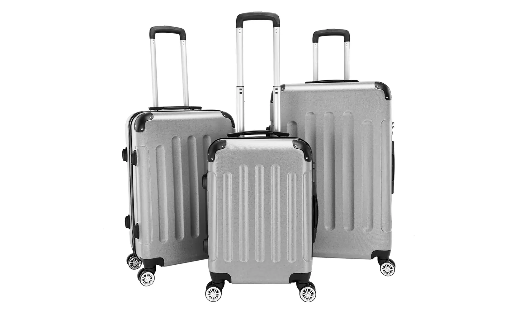 3Pcs 20"/24"/28"Travel ABS Hard Spinner Luggage Bags Carry On Suitcase - Primary Image