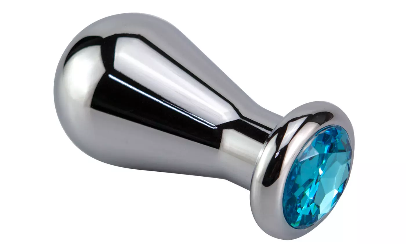 Jeweled Big Bulb Metal Anal Plug Expansion  - S/M/L