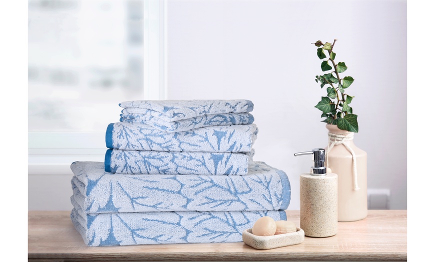 Woven Terry Jacquard Towels 6 Piece Set | Groupon