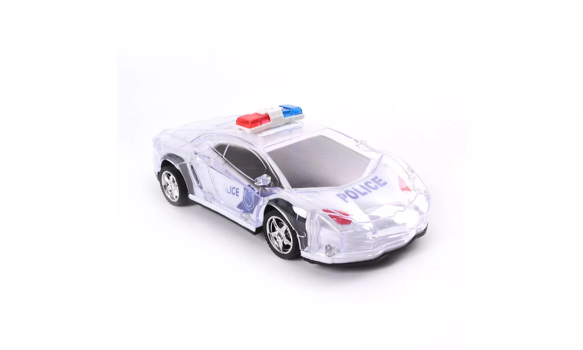 WonderPlay All About Action! 27Mhz R/C 4-Ch Car With Light - White - Second Medium