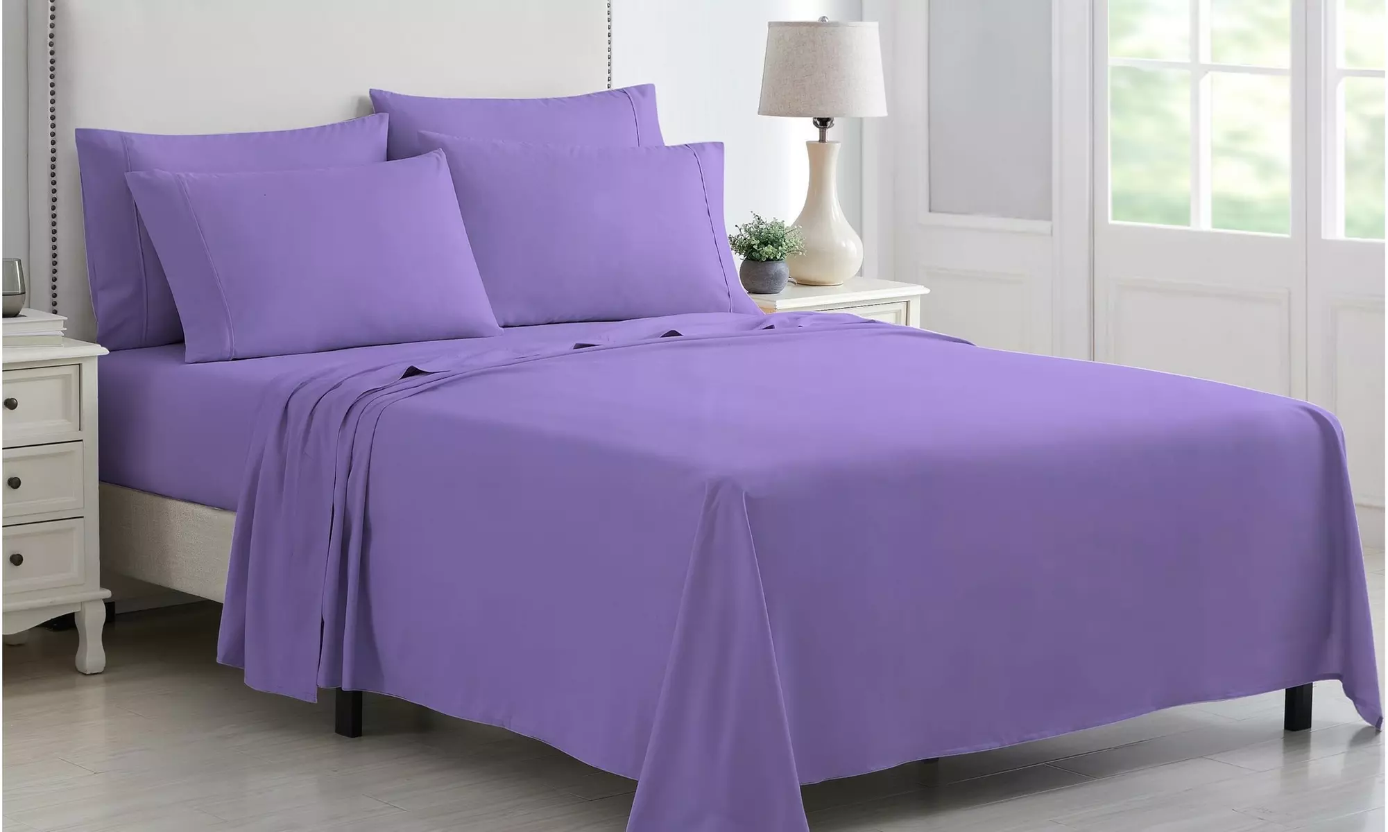 Kathy Ireland 6 Piece Brushed Microfiber Sheet Set