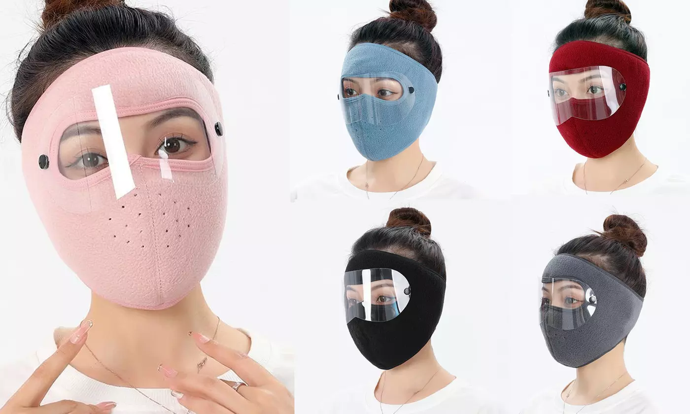 Winter Full Face Protection Headgear Fleece Mask Warm Mask Full Cover Face Mask - Primary Image