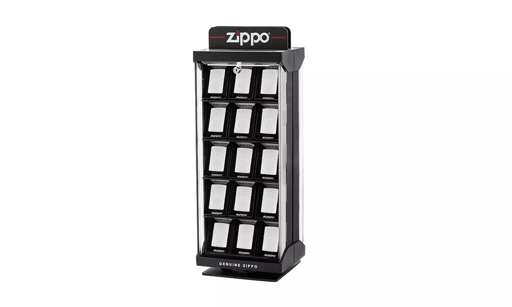 Zippo 30-pc Swivel Countertop Display Case, Lighters Not Included #142708 - Primary Image