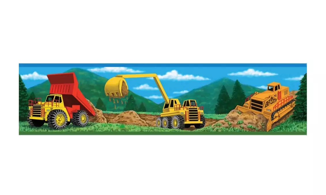 Roommates Decor Under Construction Peel And Stick Border - Primary Image
