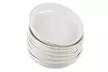 6-Piece Porcelain White Wide Shallow 22oz Serving Bowls for Pasta Salad Soup - Second Medium