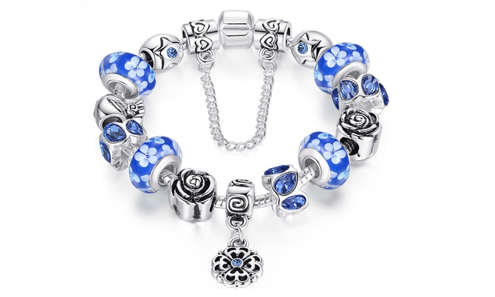 Genuine Murano Glass Crystal Charm Bracelets